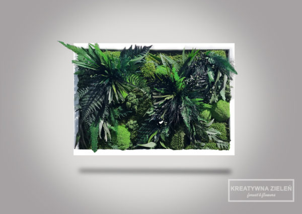 szary 2 2 600x424 - Obraz z roślin stabilizowanych Creative botanica