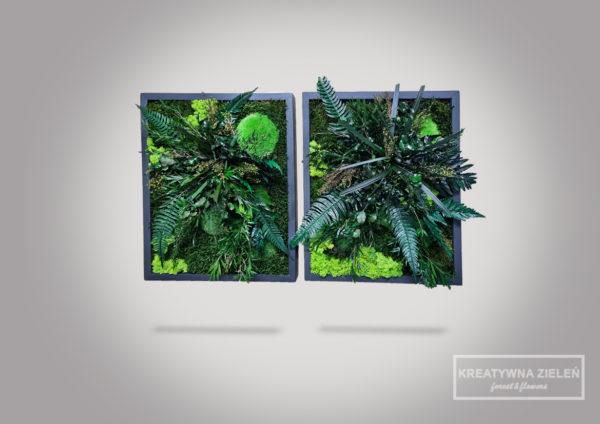 szary 4 600x424 - Obraz z roślin stabilizowanych Creative botanica
