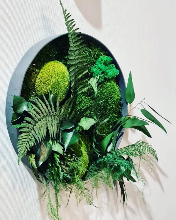 Obraz-Koło kompozycja z roślin stabilizowanych Creative Botanica